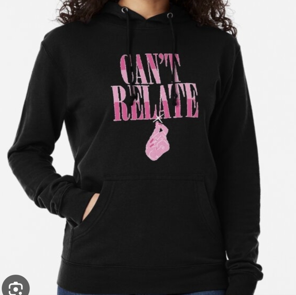 Jeffree Star Fashion black Cant Relate pullover hooded sweater